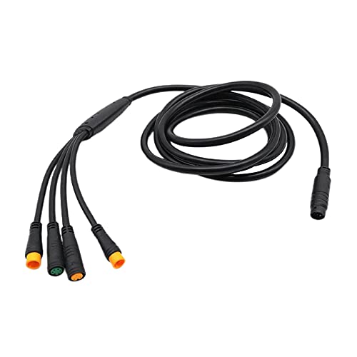 1T4 Convert Wire Electric Bike Extension Cable Electric Bike Throttle Display Light Connector