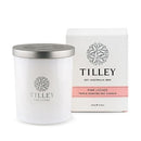 Tilley Classic White Pink Lychee Soy Candle, 240 g/45 Hour