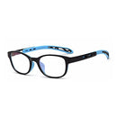 Fantia Unisex Child Non-Prescription Glasses Frame Clear Lens Kids Eyeglasses (Blue)