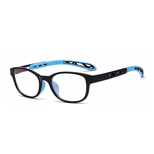 Fantia Unisex Child Non-Prescription Glasses Frame Clear Lens Kids Eyeglasses (Blue)