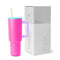 Simple Modern 40 oz Tumbler with Handle and Straw Lid | Insulated Reusable Stainless Steel Water Bottle Travel Mug Cupholder Use | Gifts for Women Men Him Her | Trek Collection | 40oz | 80s Mix
