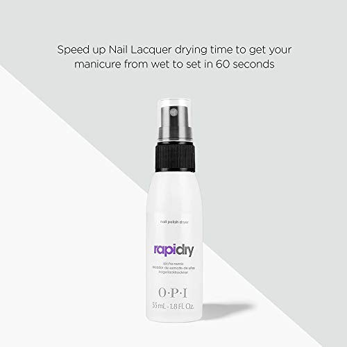 OPI RapiDry Nail Polish Dryer, Fast Drying Top Coat Spray, 55ml