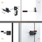 Sdstone Double Sided Gate Latch for Wooden Fence Heavy Duty,Aluminum Swinging Door Latch Gate Hardware,Black