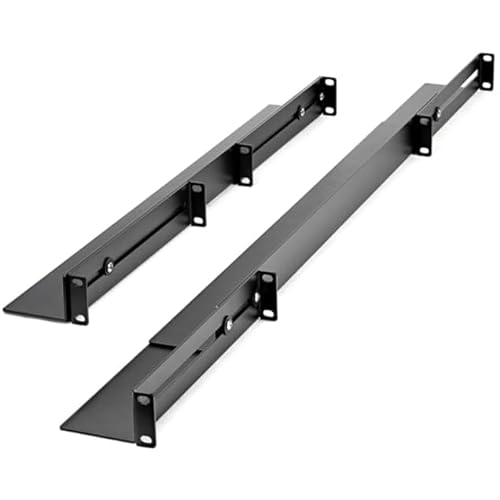 StarTech.com 1U Server Rack Rails with Adjustable Mounting Depth - 4 Post - EIA/ECA-310 Compliant - Supports up to 200lbs (UNIRAILS1UB)