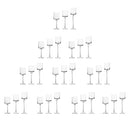 10 Sets (30 Pcs) Candlestick & Tealight Candle Holders Tall High Elegant Clear Glass Tealight Holder Suitable for Candles Under 6cm (2.36") in Diameter Fit Home Party Wedding Table Centerpiece Decor