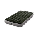 Intex Dura-Beam Standard Series Downy Airbed with Built-in Foot Pump, Queen, Green