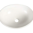 Ceramic Basin Bathroom Wash Counter Top Hand Single Bowl Sink Kitchen Vanity Above Basins White 41cm x 34cm x 14.5cm