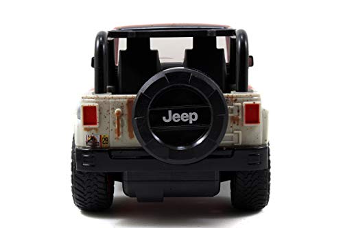 Jada Toys Jurassic World 1:16 Wrangler RC Remote Control Car 2.4 GHz, Toys for Kids and Adults, 97054