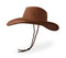 UltraKey Cowboy Hat, Sun Hat Faux Felt Leather Suede Travel Cap Western Hat Outdoor Sun Protect Brown