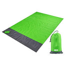 Beach Blanket Waterproof Sandproof Extra Large 79'x83' Picnic Mat Quick Drying Beach Mat Sand Free with 4 Stakes, Waterproof Lightweight Picnic Blankets for Travel, Camping, Hiking Green