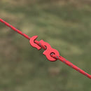 Triwonder Aluminum Alloy Guyline Cord Adjuster Tent Tensioners Rope Adjuster for Tent Hiking Camping (Red - 12 Pack)