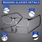 Bxgxlelin Mens Reading Glasses 1.75 Blue Light Blocking Readers,3 Pack Metal Mens Half Frame Reading Glasses,Anti Eyestrain/Dryness/Computer Glare/UV, Spring Hinge Mens Eyeglasses Readers