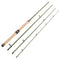 13ft 4 Pieces Carbon Fiber Sections Centerpin Float Fishing Rod 3.9meters Wooden Handle Steelhead Fishing Light Centrepin Line wt 6-10lbs