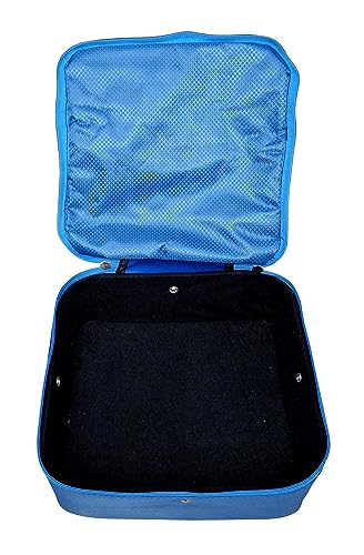 Acclaim Ladies Seattle Deluxe Ripstop Mini Nylon Four Bowls Indoor & Outdoor Bowling Bag with Four Bowls Carrier to Fit Up to Size 2 Bowls (Blue)