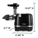 Omega Juicer H3000R Slow Masticating Extractor, 150-Watt, Black