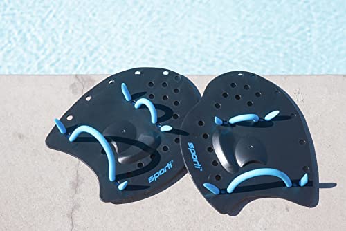 Sporti Power Swim Paddles (Medium, Black)