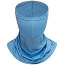 Bassdash Neck Gaiter Mask UPF 50 Sun Protection for Men & Women, Fishing, Hiking, Outdoor, Carolina With Holes, Free Size