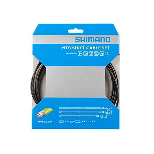 Shimano XT M8000 MTB Gear Cable Set, OPTISLICK Coated Inners, Black Y60198090