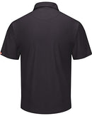 Red Kap Men's Big and Tall Big & Tall Professional Polo Shirt, Black, 4X-Large
