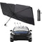 Car Sun Shade Umbrella for Windshield,Five Layers of Shading Materials Foldable Retractable Sunshade for Front Window,Car Windshield Cover Sun Visor UV Suitable for Most Car Models(Large)