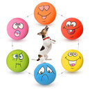 HOLYSTEED Latex Dog Squeaky Toys Rubber Soft Dog Toys Chewing Squeaky Toy Fetch Play Balls Toy for Puppy Small Pets Dog 6pcs