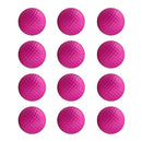 KOFULL Foam Golf Practice Balls, 12 Pack Realistic Feel and Limited Flight Training Balls for Indoor or Outdoor, Pink Soft Practice Golf Balls for Backyard