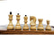 Combo Chess Set-3.5" Zagreb Chess Pieces with 17" Ebony Chess Board- Taj Chess Store