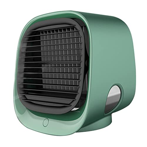 PETSOLA Portable Air Cooler Fan Desktop Cooling Air Conditioner Humidifier - Green, 16.6cm