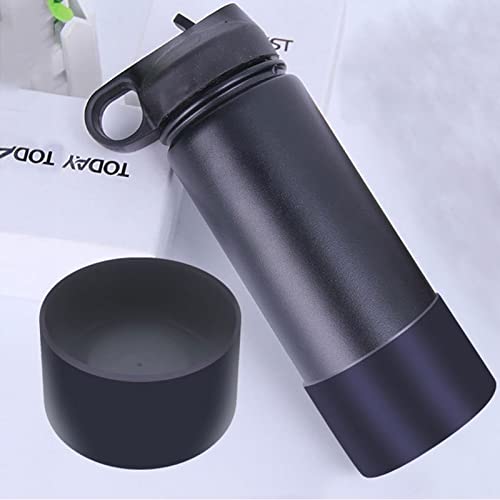 Ogetok Protective Silicone Bottom Boot, Water Bottle Bottom Bumper Protector Boot Anti-Slip Cup Bottom Flex Sleeve Cover for 32oz, 40oz Hydro Flask/Stanley/Tumbler and More Water Bottles, Black