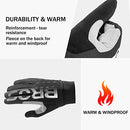 ROCKBROS Cycling Gloves Winter Bike Gloves Full Finger Water Resistant Touch Screen Biking Gloves for Men Skiing Bicycle Gloves