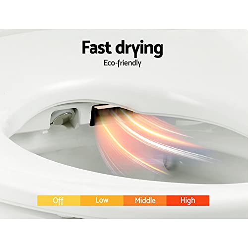 Cefito Bidet Toilet Seat, Electric Portable Toilets Cover Smart Wash Clean Seats Spray Set Home Travel Bathroom Attachment, with Self-Cleaning Nozzle Adjustable Temperature Position White