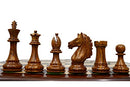 Wooden Chess Set Handcrafted Chessmen and 21" Board - Alban Series Chess Pieces | 4.0" King Golden Rosewood Chess Board 21" inch