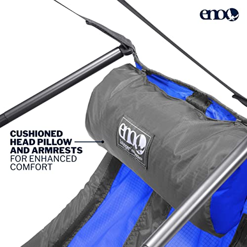 ENO Lounger Chair, Royal/Charcoal