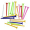 50x Golf Tees Zero Friction 70mm Assorted Colors Plastic Wedge Training