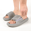 LongBay Comfy Cloud Cushion Slides for Women and Men | Soft Thick Sole EVA Sandals with Adjustable Strap | Non Slip Shower