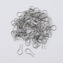 100PCS R-Shaped Hanging Burning Needle for Kiln, Glass Fusing & Ceramic: High Fire Temperature Resistance - Jump Ring Nichrome Hooks for Hobbyists to Make DIY Pendant Ornament Wires (0.55x1.2cm)