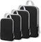 Compression Packing Cubes for Carry On Suitcases, 4pcs a Set Compression Packing Cubes for Travel compression bags for Packing Organisers Expandable Storage Travel Accessories Luggage Suitcases