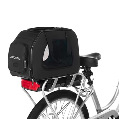 Pedego Electric Bike Pet Carrier - Bike Dog Carrier - Rear Bike Rack Dog Enclosure