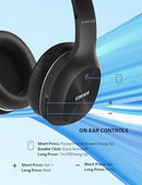 Edifier W800BT Plus Wireless Headphones, 55H Playtime Over Ear Headset with Qualcomm® aptX™ Adaptive Sound, CVC 8.0 Mic, Multi-Point Connection, Bluetooth 5.1, App Customized - Black