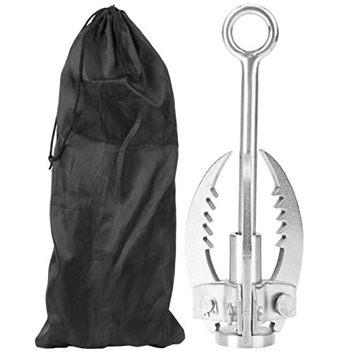 Grappling Hook Heavy Duty Stainless Steel Rock Climbing Hook Folding 3 Claw Hook Multifunctional Outdoor Survival Carabiner Hooks Tool for Camping Hiking Tree Rock Mountain Climbing
