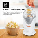 Clatronic PM 3635 Electric Popcorn Maker, Household Popcorn Machine, Quick Preparation with Portion Bowl, No Grease & Oil, 1200 Watt, White