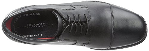 ROCKPORT Men's Charlesroad Captoe Oxford, Black, 9.5 Wide