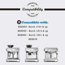 4 Pack Replacement Water Filter Compatible with Breville Sage Claro Swiss for Oracle Barista Bambino Espresso Coffee Machine Part