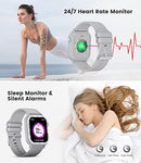 LIGE Smart Watch with Bluetooth Call Answer/Dail for Men Women,1.85'' HD Full Touch Screen Fitness Tracker, Smartwatch with Heart Rate Blood Oxygen Blood Pressure Sleep Monitor for Android and iPhone