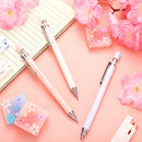 15 Pcs Cherry Mechanical Pencil Set Include 6 Pcs Japanese Kawaii Automatic Drafting Pencil with 6 Tubes Pencil Refill and 3 Pcs Cute Cherry Erasers for Sketching Architecture Drawing (0.5 mm)