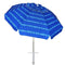 AMMSUN 6.5 ft Beach Umbrella with Sand Anchor, Portable Beach Umbrella, Outdoor Patio Umbrella UV 50+ Sun Protection, Umbrella for Beach Patio Garden Outdoor, Carry Bag, Blue