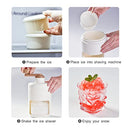 Frafuo Portable Shaved Ice Maker-Hand Crank Operated Shaved Ice Machine with Ice Cube Trays-Household Ice Shaver Has Large Capacity Ice Bowl to Store Crushed Ice and Easy to Clean for Ice Crusher