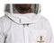 FOREST BEEKEEPING SUPPLY Premium Cotton Beekeeping Suit with Fencing Veil Suitable for Beginner & Commercial Beekeepers Brass Zippers Thumb Straps Hive Tool Pockets-Medium