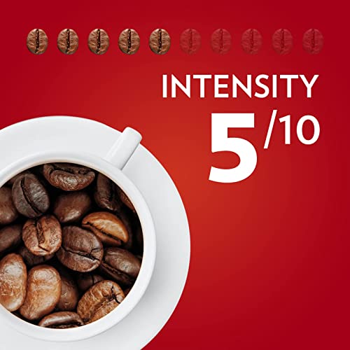 Lavazza, Qualità Rossa, Coffee Beans, with Aromatic Notes of Chocolate and Dried Fruit, Arabica and Robusta, Intensity 5/10, Medium Roasting, 1 Kg