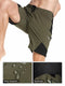 ARSUXEO Mens Mountain Bike Shorts MTB Shorts with Liner Padded Biking Cycling Shorts Loose Fit Lightweight, Army Green, X-Large